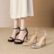 11cm High Heels Slim Heels Open Toed Sandals