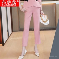 RYRYSTYLE ชุดฉบับภาษาเกาหลีกางเกงขายาวพิธีการสูทมืออาชีพแขนยาวสำหรับผู้หญิงเสื้อเบลเซอร์9578สำหรับสั