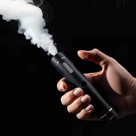 Portable mini smoke machine, handheld smoke stick, mini fog generator for live streaming and experim