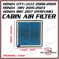 HONDA CITY 2008-2020 / JAZZ 2008-2014 / HRV 2015 / BRV 2017 CABIN AIR FILTER -80292-TF0-G01