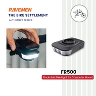 RAVEMEN FR500 Stackable Bicycle Front Light for Computer Mount Headlight