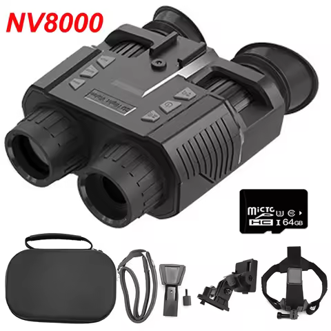 NV8000 Digital Night-Vision Goggles Telescope,Helmet Binoculars,3M 1080P Sensor Video/Audio Recordin
