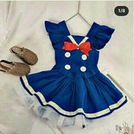 Donald Duck Kids Costume Baby Girl Clothes/ Donald Duck Girls cosplay/