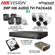 Hikvision CCTV 2MP HIK Audio TVI 8-CH Package B2