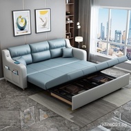 Sofa Bed Multifunctional Foldable Bed Sofa With Storage Box Tech Cloth Sofa Bed (ST) ND18