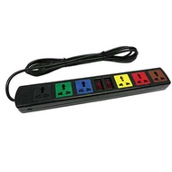 Ổ cắm điện Lioa 6D có nắp che, dây 5mx2 6D52N