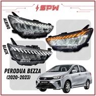 Perodua Bezza (2016 to 2023) Headlamp Headlight LED Head Lamp Head Light Headlamps Headlights Audi Design 2020 2021 2022