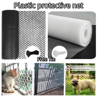 Kucing Jaring Plastik Pagar Kebun, Cat Balcony Protection Safety Net Plastic Netting Mesh Net