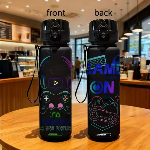 3D Printed Stereoscopic Personalized Game Pattern Water Bottle Large Capacity Portable Water Bottle 
