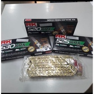 CHAIN RK KRX 520 525 530 X-RING JAPAN GOLD RAITAI RK