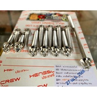 ▀ ✈ ♞HENG Crankcase Bolt For Mio I 125/M3 MSI 125 & Mio Gear CNC TITANIUM