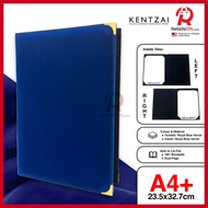 KENTZAI Signing Ceremony Folder -  A4 Doc Holder VELVET - Royal Blue / Majlis Menandatangani Perjanj