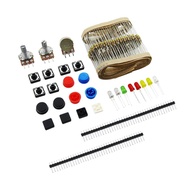 1 sets Handy Portable Resistor Kit for Arduino Starter Kit UNO R3 LED potentiometer tact switch pin 