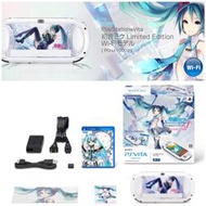 【全新絕版限量】遊戲主機 PS Vita 晶瑩白 初音限量版同梱包 中文版 台灣公司貨 全新未拆 只有一台