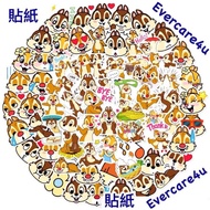 ChipnDale 一套（內有大約40張 不同款 不重複貼紙）鋼牙奇奇貼紙  Sticker 小朋友禮物 大鼻帝帝 獎勵貼紙 chipanddale 防水貼紙 可貼 ipad 平板電腦 行李箱貼紙 雪