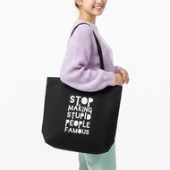 Oversize Totebag Zipper Stop meaning large tote large bag college campus work school || Kiiyoomii ||