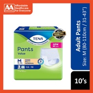 Tena Value Adult Pants Size M 10's (80-110cm / 31–43 inches)