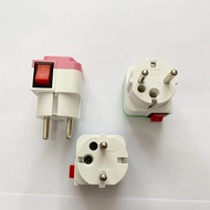 Overplug + on-off switch 3-pin connection plug switch SV 02 suis on off suis lampu