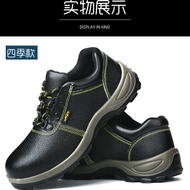 COD HUANGMen Women Safety Shoes Safety Boots Leather Hiking Kasut Safty Work Boot Labour Protection 