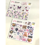 BUTTERFLY STICKER / AESTHETIC DAISO TEDDY BEAR STICKER