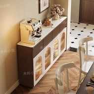 Solid wood sideboard, rock slab storage cabinet, tea cabinet, low cabinet, storage cabinet, entryway
