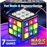 Toys for Kids Age 8-13 Boys Gifts: Fun Brain & Memory Handheld Game Cube for Teens & Adults - Cool T