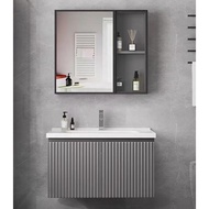SG Stocks 60CM. Bathroom Basin Vanity Set. Bathroom Cabinet / PVC / Aluminum Basin Cabinet with Mirror Cabinet