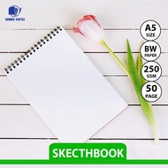 B5 DRAWING BOOK A5 /BW/VERIKAL/SKETCHBOOK A5/ DRAWING BOOK A5/VERTICAL/JURNAL/ NOTEBOOKNOTEPAD