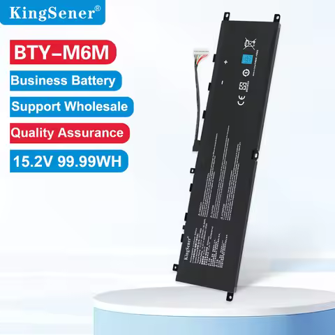 KingSener BTY-M6M Laptop Battery For MSI Creator 15 A10SD A10SF GS66 Stealth 10SFS 10SGS 10SE-045 10