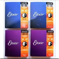 Elixir Acoustic Guitar Strings 010 011, Electric 009 010 Elixir Guitar String Elixir Acoustic Guitar