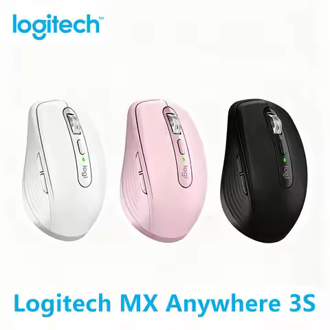 Logitech MX Anywhere 3S Wireless Mouse, Darkfield, 8000 DPI, MagSpeed Scroll, 10m Wireless, Cross-Sy