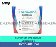 LOPEDIUM Loperamide 2mg capsule- 10 or 100 capsules