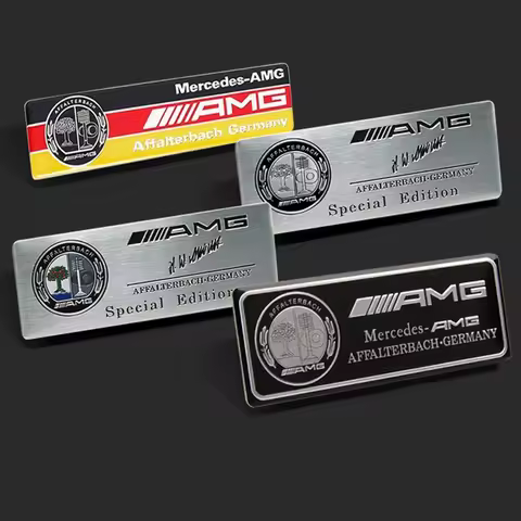 80x30mm Auto Side Window Badge Sticker for Mercedes benz A35、A45S、C43、C63、E53、E63、S63、GLA35、GLB35、GL
