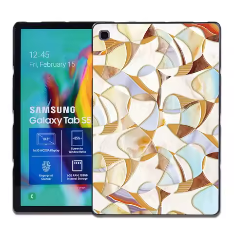 Ultra-thin Plastic Geometry Tablet Case for Samsung Galaxy Tab S4/Tab S5e 10.5"/Tab S6/Tab S6 Lite 1