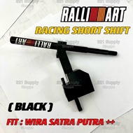 RALLIART WIRA GEAR LEVER SHORT SHIFT RACING BLACK / FIT : SATRIA / PUTRA / EVO 1 /2/ 3 /LANCER / GSR