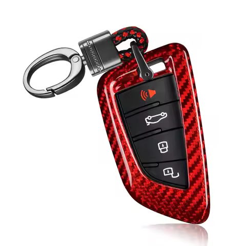 Carbon Fiber Key Fob Cover for Toyota Supra A90 A91 GR MK5 2026 Key Shell Case Protector