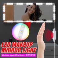 Lady LED Vanity Light USB 5V Hand Sweed Switch Hollywood Style Mirror Cabinet Fill Lamp Home Bedroom Bathroom Decoration Lighting