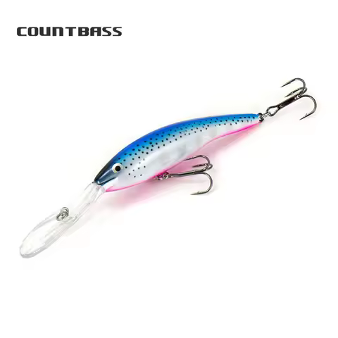 Countbass Deep Tail Wobbler 90mm 110mm Floating Diving Depth 6-9M Crankbait Chatterbait Fishing Lure