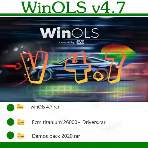 Winols 4.7 diagnostic pour voiture auto data base inspection tools WINOLS Code reader diagnostics fo