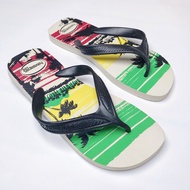 Brazil Havaianas Broadband Coconut Tree Vacation Style Flip-Flops Men's Slippers