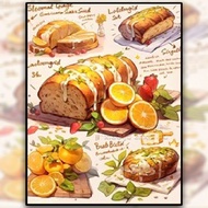 Exquisite Afternoon Tea Snack Cross Stitch New Style 2023 Restaurant Thread Embroidery Simple Modern Cross Stitch Set