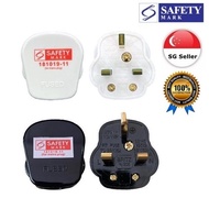 3 Pin Fused Plug 13A 250V Safety DIY Adapter 1 Piece