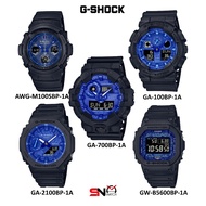 Casio G-Shock Men Watch Blue Paisley Series Sport Analog Digital Watch AWG-M100BP GA-100BP GA-2100BP