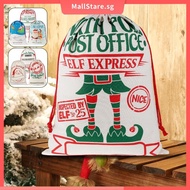 1/3Pcs Christmas Santa Sack Large Canvas Gift Bag with Drawstring Reusable Xmas Present Bag 19.7'' x 26.8'' Canvas Stocking SHOPSKC4265
