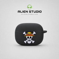 【ALIEN STUDIO】 3D Style Silicone Protective Cover for Earfun Air 2 NC Case + Cleaning Pen + Lanyard 