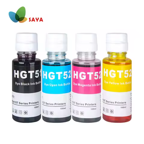 100ml*4 GT51 GT52 Refill Dye Ink for GT 5810 5820 For HP Smart Tank 450 455 500 510 515 516 519 530 