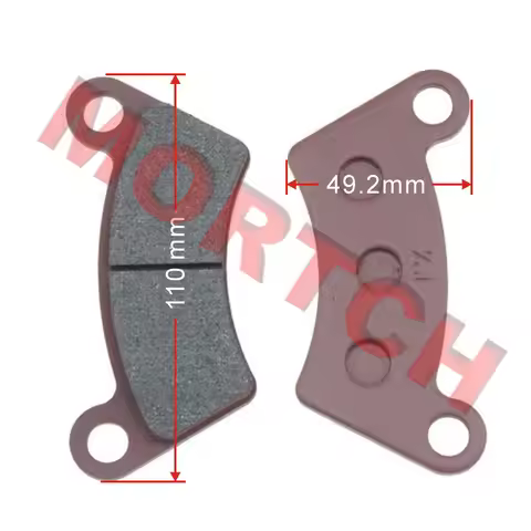 Brake Pad CD-F354A 110×49.2×7.55mm for Borossi Joyner BB2000/BB650/BB800, Keeway GTX300, Linhai CUV 