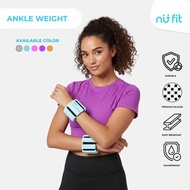 Nu Fit - [FREE POUCH] Adjustable Wrist & Ankle Weight Bangles biru - Weight Bracelet - Weight Bangle