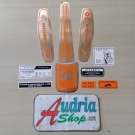 Honda C50 1969 orange motorcycle Striping Sticker