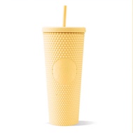 Starbucks Matte Butter Yellow Studded Tumbler